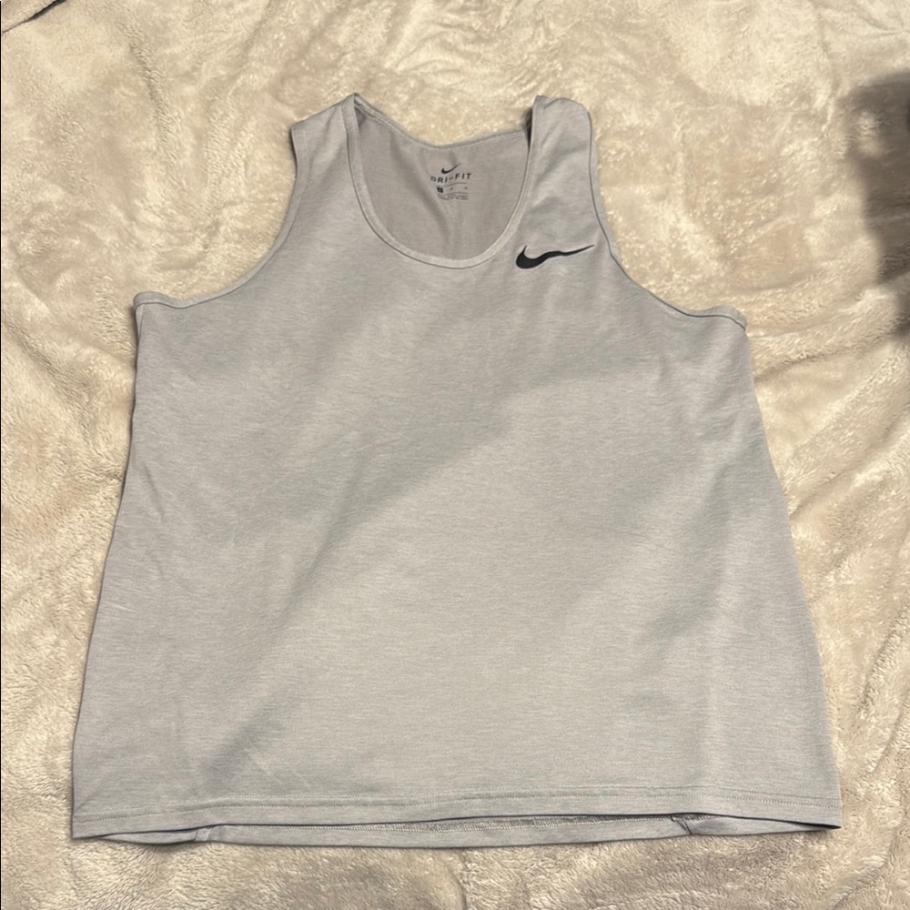Nike Gray Sleeveless Tank Top Performance Design